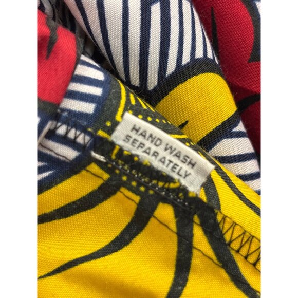 Apogee Womens Floral Off-Shoulder Dress 2X Yellow/Red/White - Picture 7 of 7